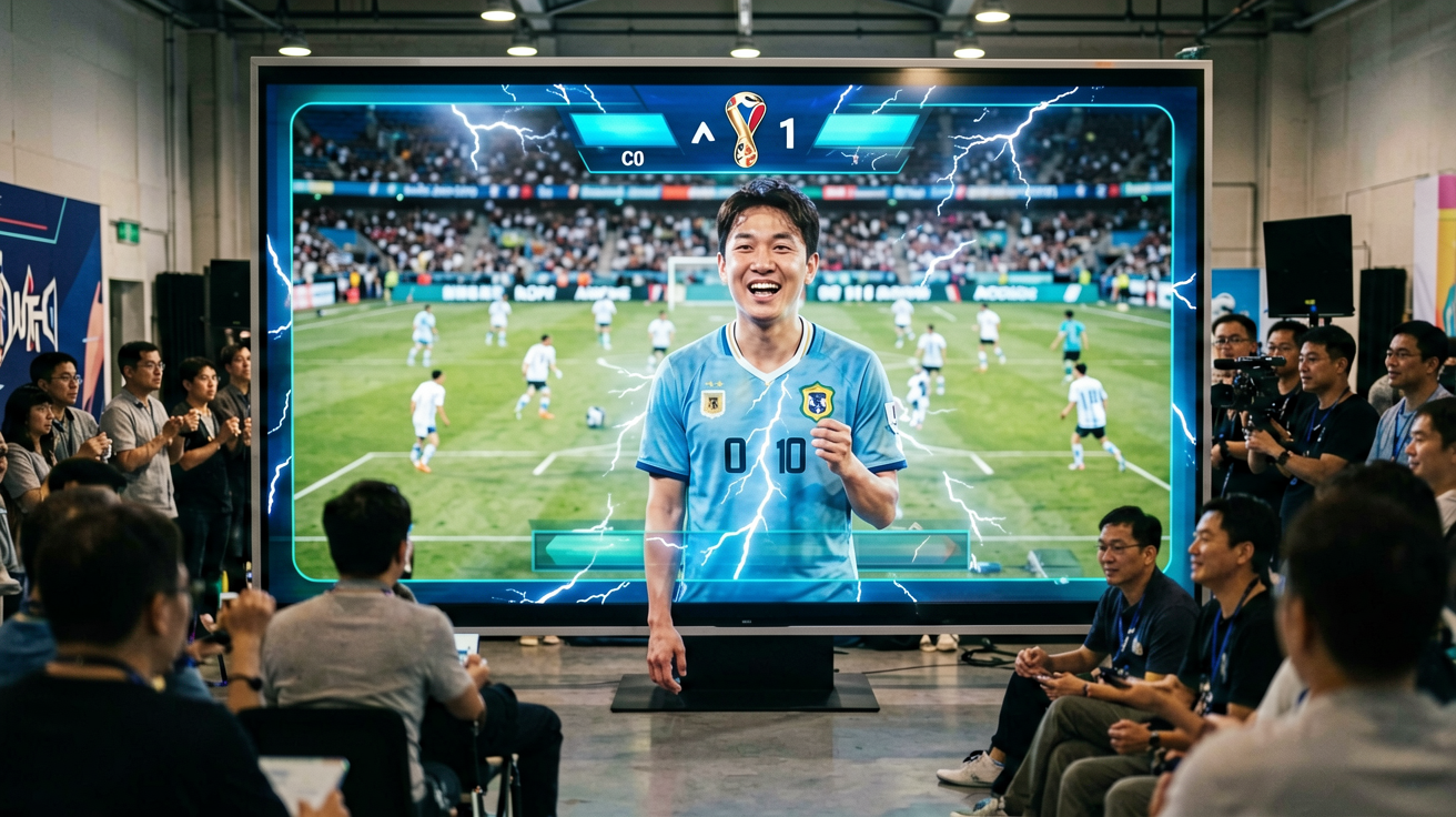 直播画面、比分弹窗、控球率图表等场景展示